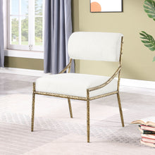 Load image into Gallery viewer, Bastille - Upholstered Dining Side Chair (Set of 2) - Brass Frame
