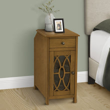 Load image into Gallery viewer, Accent Side Table, Storage Drawer, Traditional - Taupe
