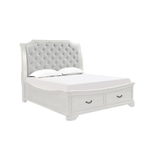 Load image into Gallery viewer, Lyndhurst - 6''6" / 6''0" King Storage Footboard &amp; Slats - Vintage White
