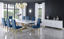 Load image into Gallery viewer, Excel - Extendable Dining Table with Gold Base
