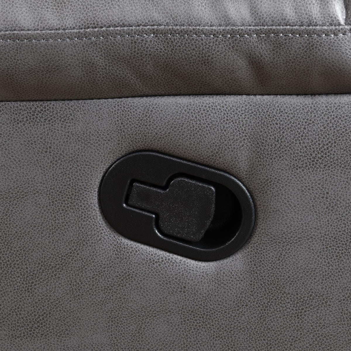 U185 - Motion Sofa With Drop Down Table - Gray