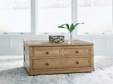 Load image into Gallery viewer, Sharlance - Lift Top Cocktail Table - Light Brown
