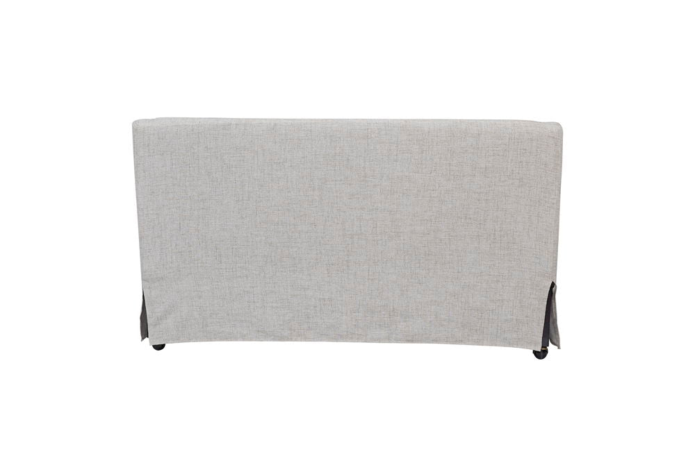 Citrus Heights - Slip Covered Settee - Sand / Light Gray