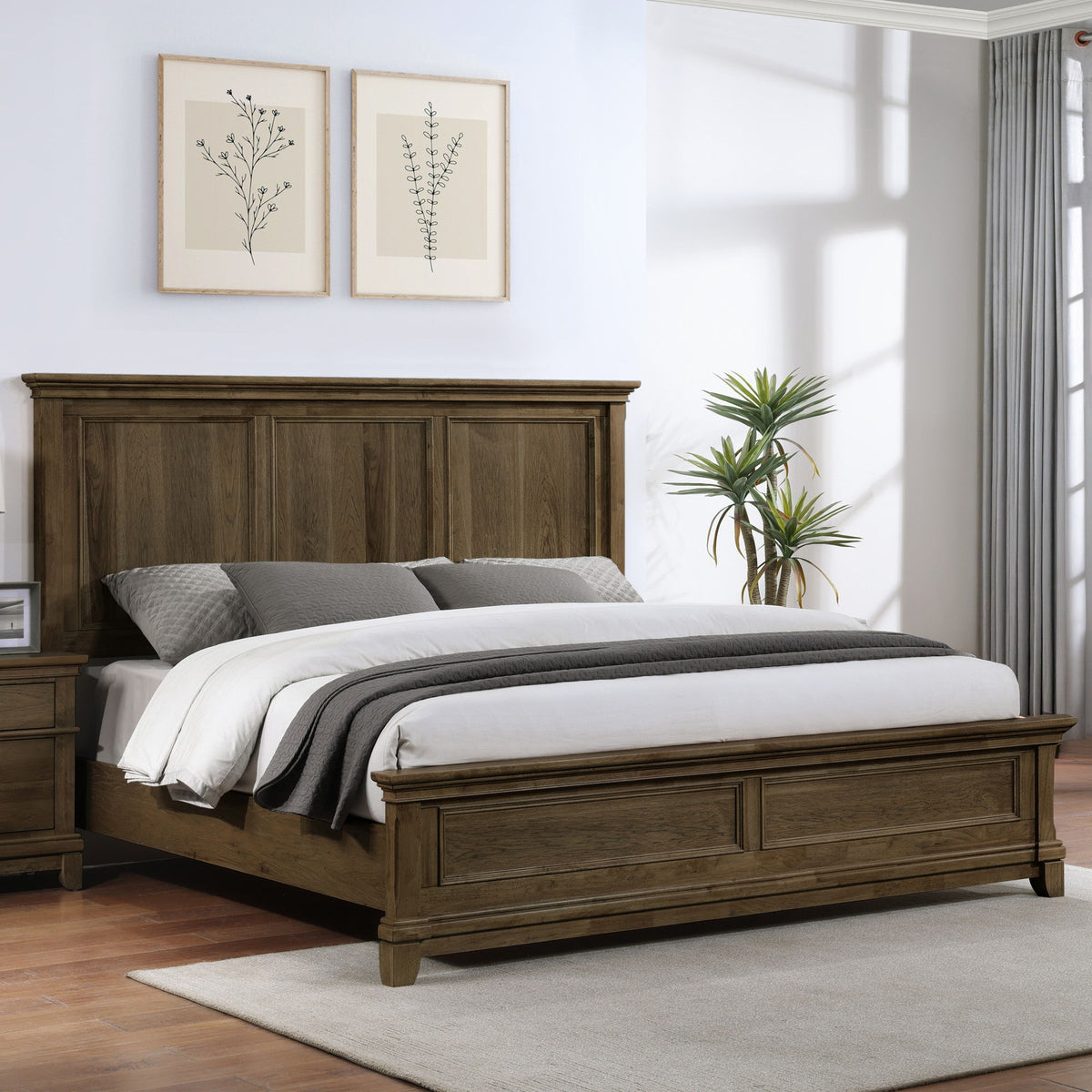 Sunstone - 5/0 Queen Panel Headboard - Walnut