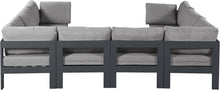 Load image into Gallery viewer, Nizuc - Outdoor Patio 8 Piece Modular Sectional With Gray Frame
