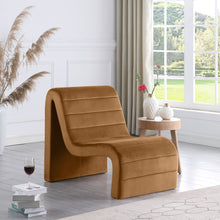 Load image into Gallery viewer, Ivy - Velvet Accent Chair - Saddle
