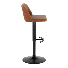 Load image into Gallery viewer, Toriano - Contemporary Adjustable Bar Stool With Rounded T Footrest (Set of 2)
