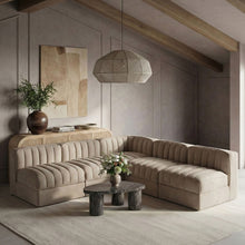 Load image into Gallery viewer, Rummi - Armless Velvet Performance Fabric Upholstered 5 Piece Modular Sectional
