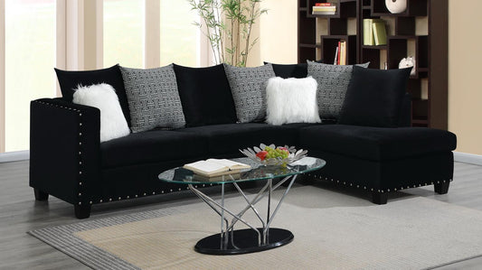 U316 - 2 Piece Sectional - Black
