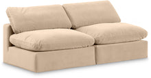 Load image into Gallery viewer, Comfy - Velvet Modular Armless Sofa 2 Seats
