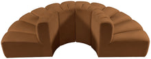 Load image into Gallery viewer, Arc - Velvet 4 Piece Modular Sofa - Saddle
