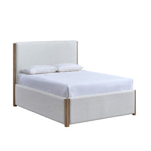 Load image into Gallery viewer, Anika - 6/6-5/0 King/Queen Upholstered Side Rails - White / Natural
