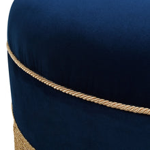 Load image into Gallery viewer, Yolanda - Round Upholstered Accent Ottoman
