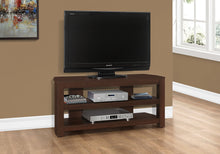 Load image into Gallery viewer, TV Stand, Console, Media Entertainment Center, Storage Shelves, Contemporary &amp; Modern - Cherry
