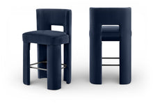 Load image into Gallery viewer, Zuno - Velvet Performance Fabric Upholstered Bar Stool (Set of 2)
