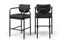 Load image into Gallery viewer, Serava - Vegan Leather Upholstered Bar Stool
