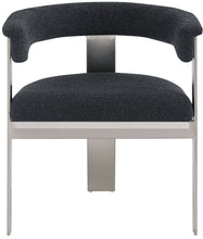Load image into Gallery viewer, Romeo - Boucle Dining Chair With Silver Base (Set of 2)
