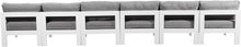 Load image into Gallery viewer, Nizuc - Outdoor Patio 6 Seat Armless Modular Sofa With White Frame
