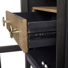 Load image into Gallery viewer, Elure - Glass Door Nightstand - Peppercorn
