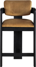 Load image into Gallery viewer, Sacha - Velvet Stool With Black Base
