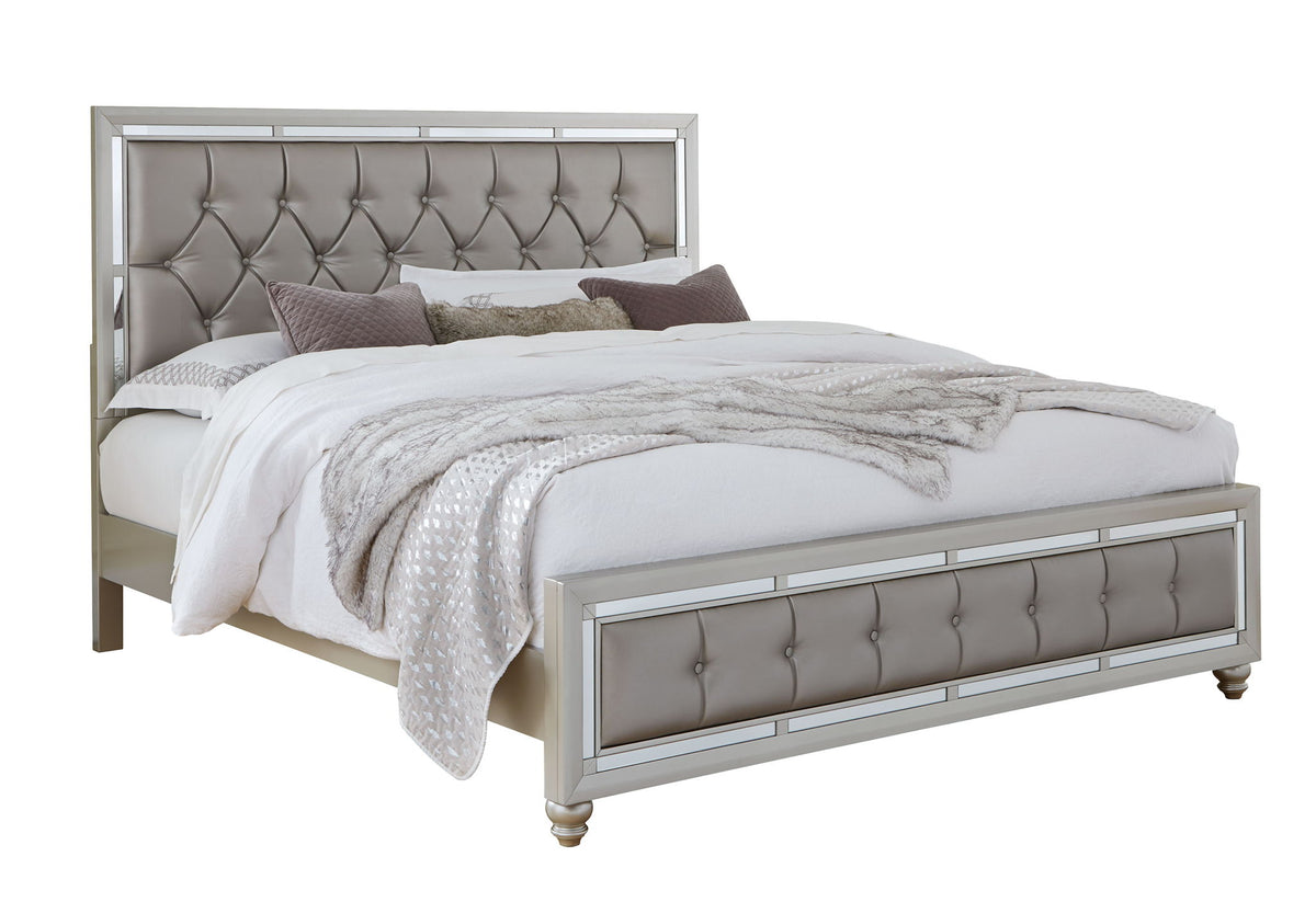 Riley - King Bed Headboard - Silver