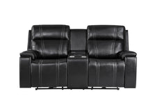 Load image into Gallery viewer, U8880 - 3 Piece Living Room Set (Power Reclining Sofa / Power Console Reclining Loveseat / Power Recliner) - Black

