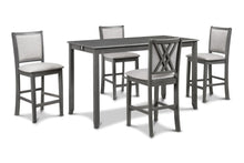 Load image into Gallery viewer, Amy - 60" Counter Table &amp; Chairs With Storage
