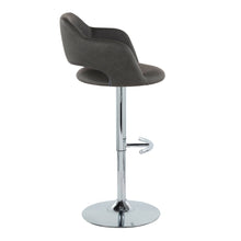 Load image into Gallery viewer, Margarite - Contemporary Ajustable Barstool With Swivel With Rounded T Footrest (Set of 2)
