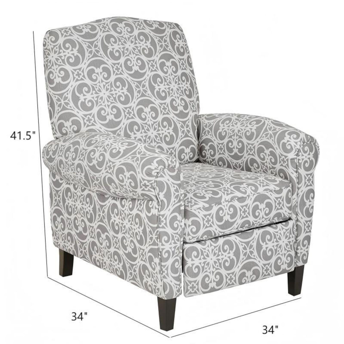 Kirby - Transitional Push Back Recliner Chair - Ego Home Furniture