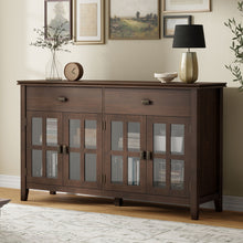 Load image into Gallery viewer, Artisan - Large 4 Door Sideboard Buffet - Brown
