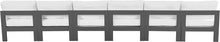 Load image into Gallery viewer, Nizuc - Outdoor Patio 6 Seat Armless Modular Sofa With Gray Frame
