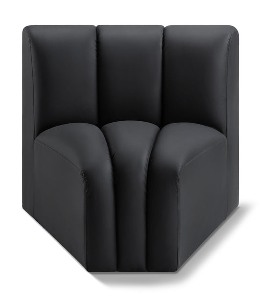 Arc - Faux Leather Curved Corner Chair