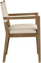 Load image into Gallery viewer, Avon - Linen Textured Performance Fabric Upholstered Dining Arm Chair
