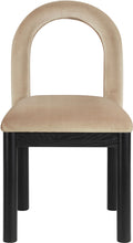 Load image into Gallery viewer, Conrad - Velvet Dining Chair With Black Legs
