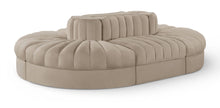 Load image into Gallery viewer, Rummi - Oval Velvet Performance Fabric Upholstered 6 Piece Modular Sectional
