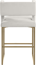 Load image into Gallery viewer, Caleb - Counter Stool with Gold Legs (Set of 2)
