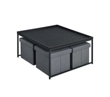 Load image into Gallery viewer, Vinny - Wood Grain Coffee Table Set With Raised Edges
