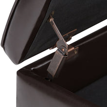 Load image into Gallery viewer, Cosmopolitan - Storage Ottoman Bench With Open Bottom - Tanners Brown
