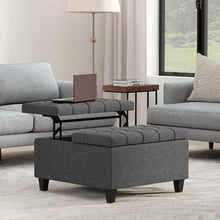 Load image into Gallery viewer, Harrison - Upholstered Coffee Table Storage Ottoman
