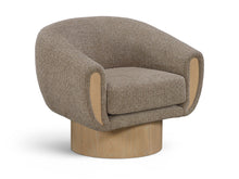 Load image into Gallery viewer, Avella - Interwoven Fabric Swivel Accent Chair - Light Brown Base
