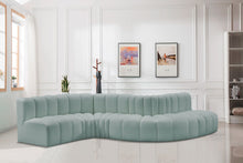 Load image into Gallery viewer, Arc - Faux Leather 6 Piece Curved Modular Sofa
