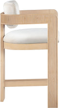 Load image into Gallery viewer, Sacha - Velvet Stool With Natural Base

