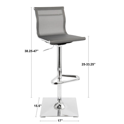 Mirage - Contemporary Adjustable Barstool With Swivel - Ego Home Furniture
