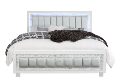 Santorini - Full Bed Footboard & Slats - White