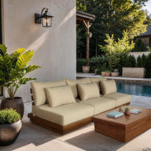 Load image into Gallery viewer, Mirella - 3 Piece Water Resistant Fabric Upholstered Outdoor Patio Modular Sofa
