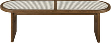 Load image into Gallery viewer, Canovia - Solid Wood And Faux Cane Bench
