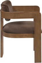 Load image into Gallery viewer, Sacha - Velvet Dining Chair With Brown Base (Set of 2)

