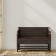 Load image into Gallery viewer, Connaught - Entryway Storage Bench With Shelf - Chestnut
