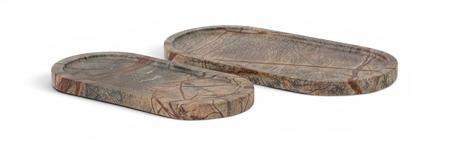 Vanta - Genuine Marble Tray (Set of 2)