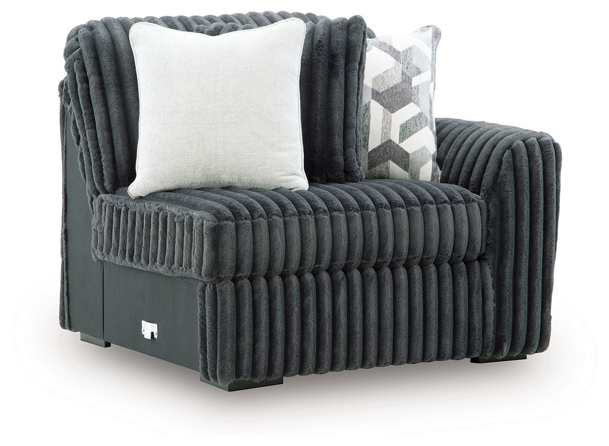 Midnight-Madness - RAF Corner Chair - Gunmetal